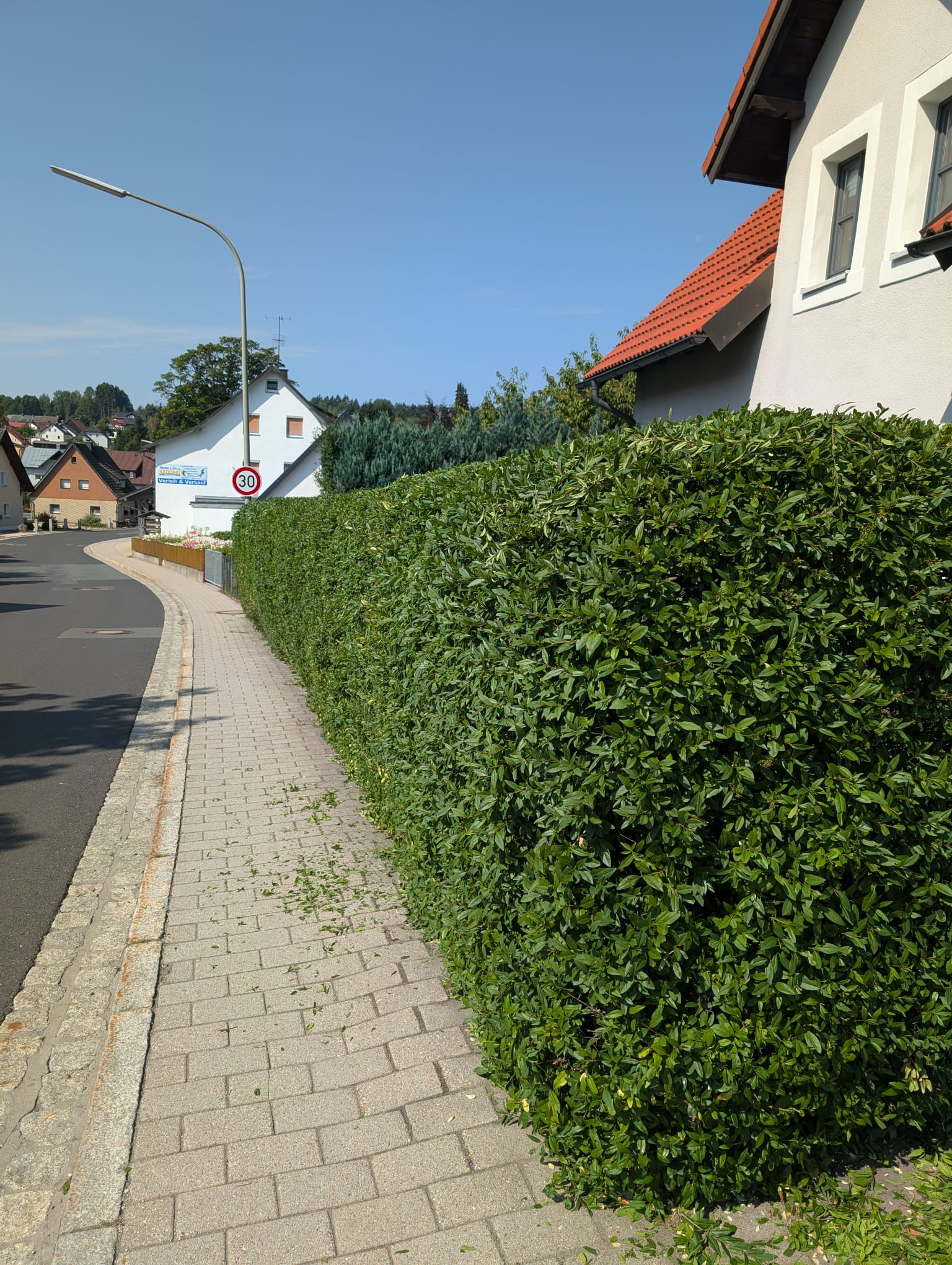 Glasreinigung — Nachher